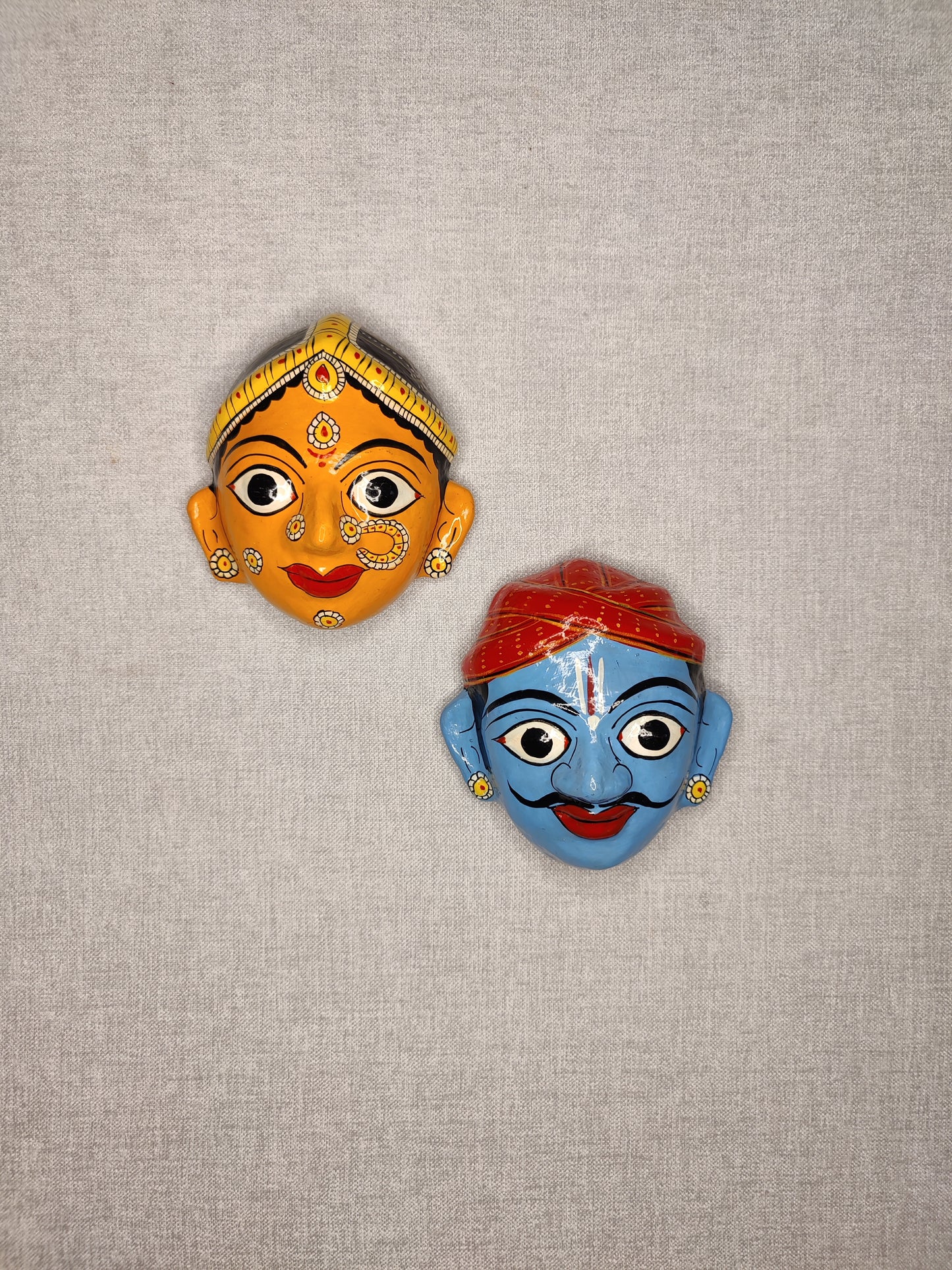 FOLK COUPLE Cherial mask size - 5"