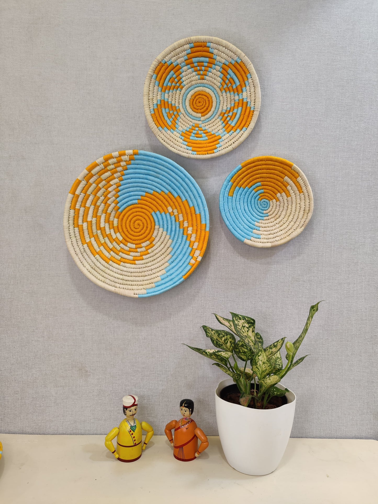 Sabai Plates SUNSET WEAVES