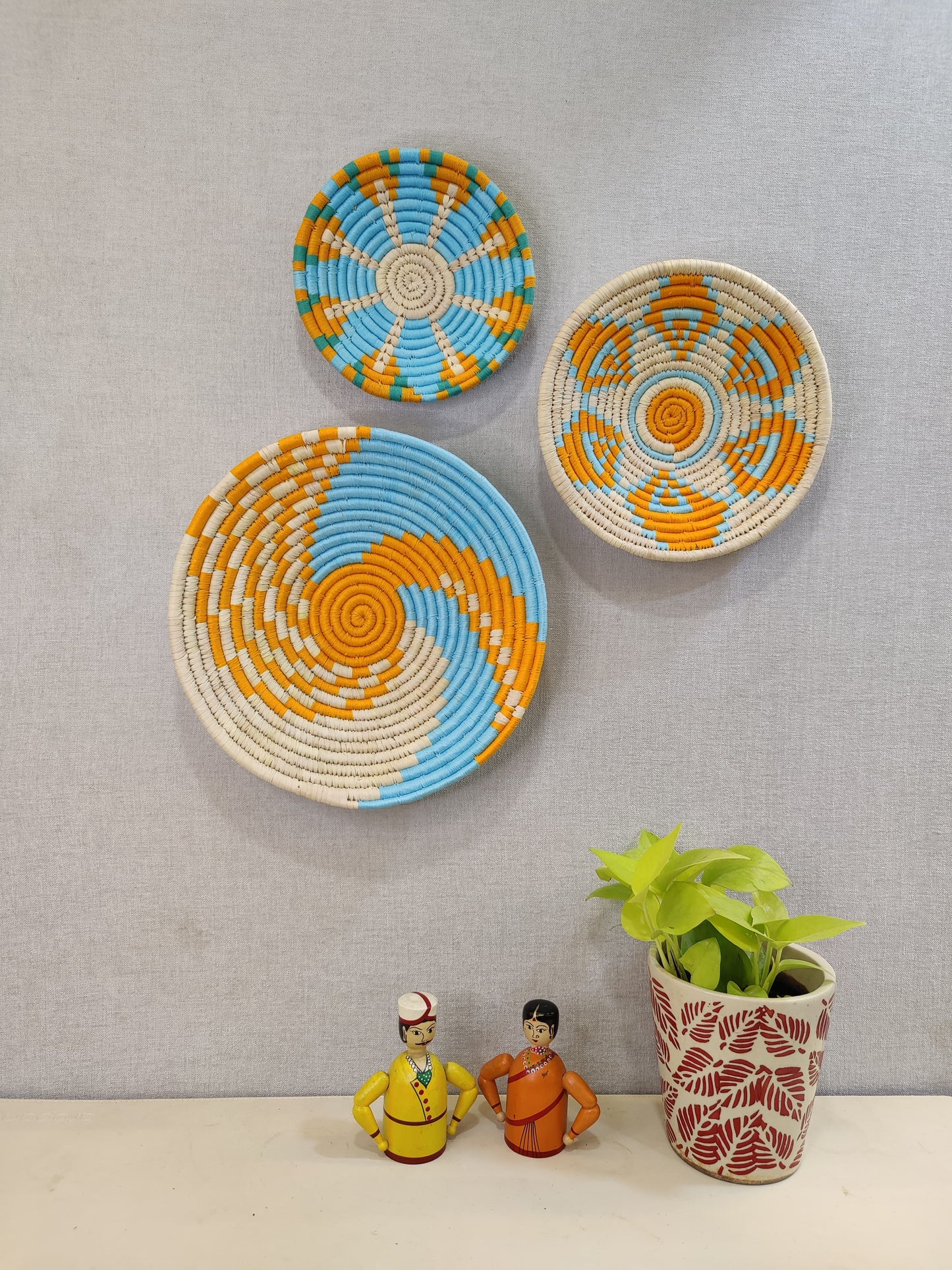 Sabai Plates SUNSET WEAVES