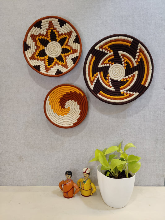 Sabai Plates RUSSET WEAVES